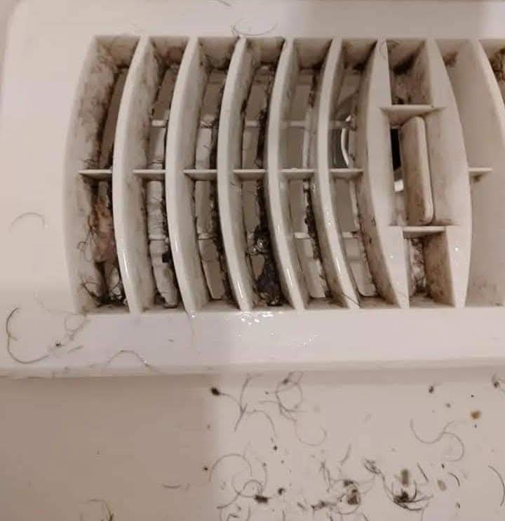 Floor Vent — Lint & Hair Removed